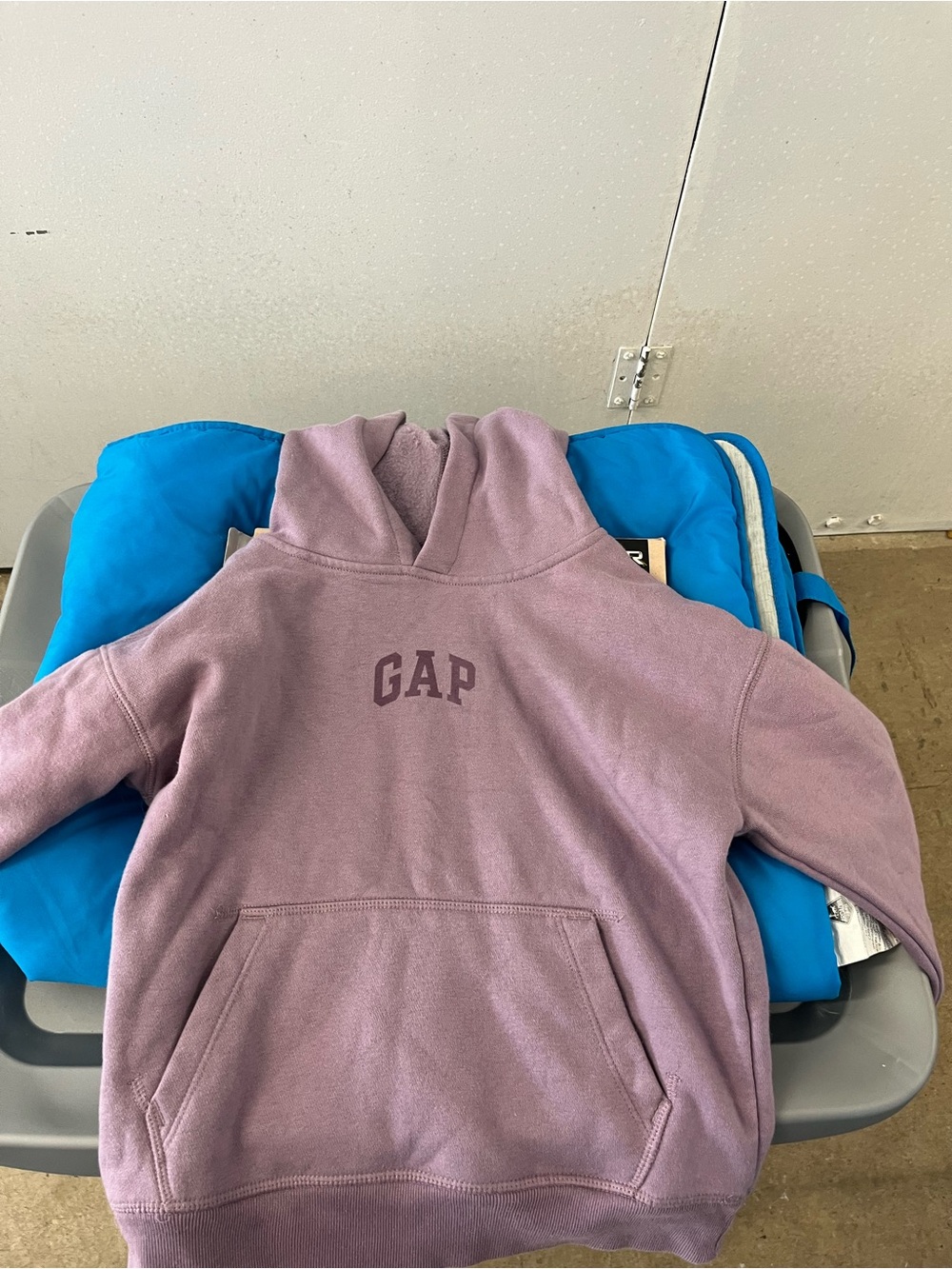 GAP kids Lavender Crewneck Hoodie